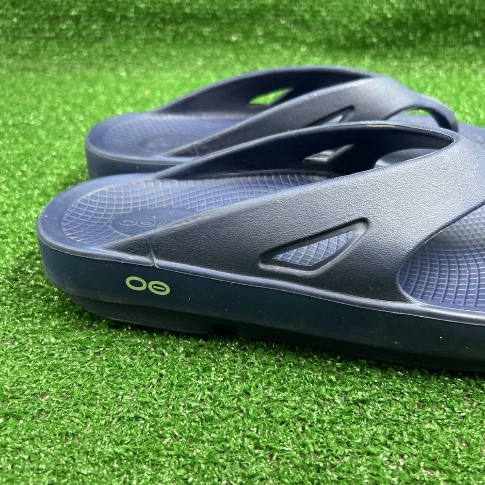 OOFOS Original Blue Recovery Slide Thong Casual Comfort‎ Sandals Size M9 W11